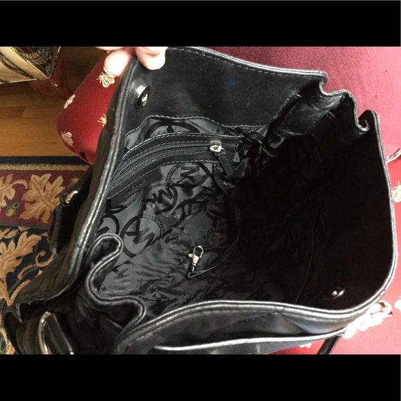 Michael Kors HAMILTON QUILTED LEATHER Satchel Handbag Shoulder Bag Black - Picture 7 of 16